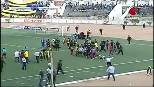 tacle فالرقبة متاع الناصر شعبان على إيهاب المباركي !!! ملا حيوان !!!!