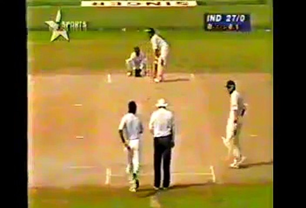 Inzamam Ul Haq Bowling to Sachin Tendulkar