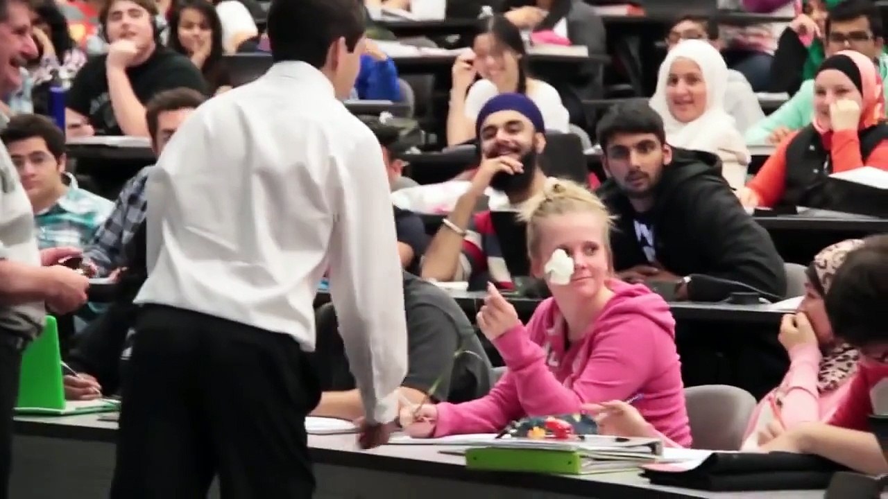 Serenading Girls in College Lectures (GONE WILD) Social Experiment Funny Videos Pranks 201