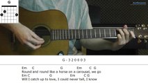 How to play Carousel with Melanie Martinez (Guitar lesson)