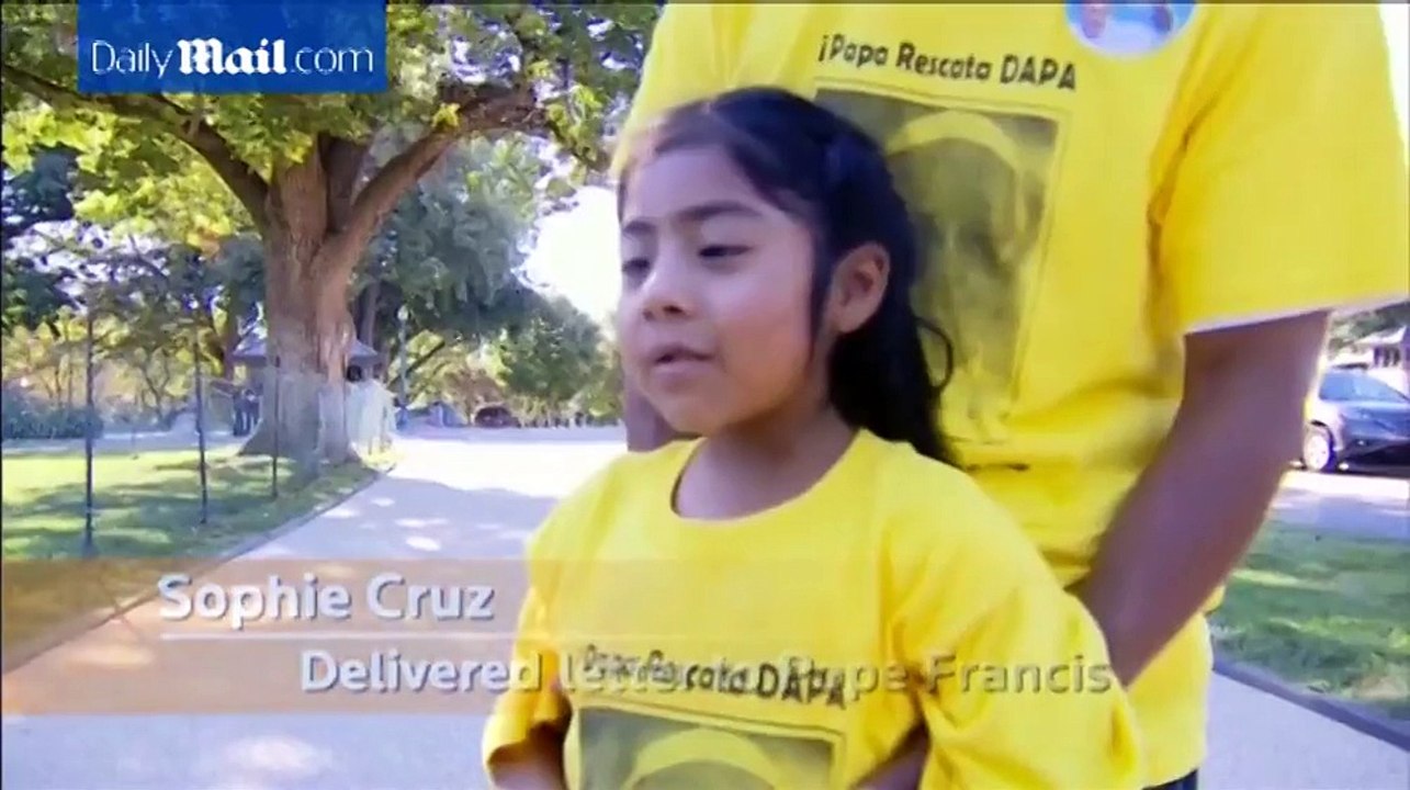 Sophie Cruz who begged Pope Francis is going to Philadelphia to see him AGAIN