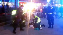 Two people resisting arrest - Norwegian police