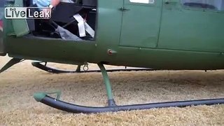 UH-1 Huey Helicopter Startup & Takeoff.