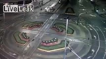 LiveLeak.com - Drunk woman drives her car into an underground pedestrian passage