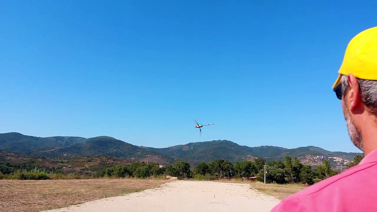 T rex 450 l dominator. Crash !