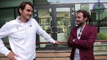 09. Juan Mata, David de Gea and Ander Herrera meet Roger Federer and Jamie Murray