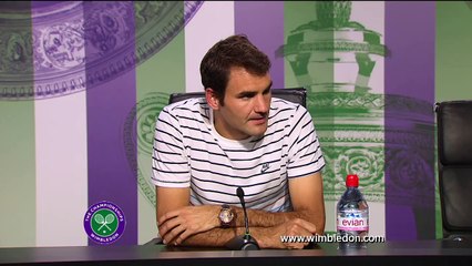55. Roger Federer on second round defeat at Wimbledon 2013
