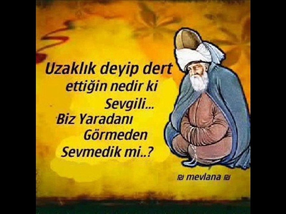 mevalanadan müzik eşliğinde anlamlı sözler