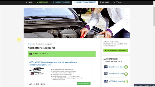 Autobatterie Ladegerät - welches ist das beste?