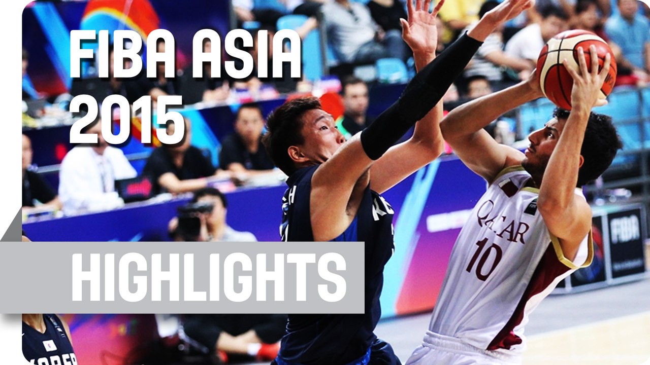 Qatar v Korea - Group F - Game Highlights - 2015 FIBA Asia Championship