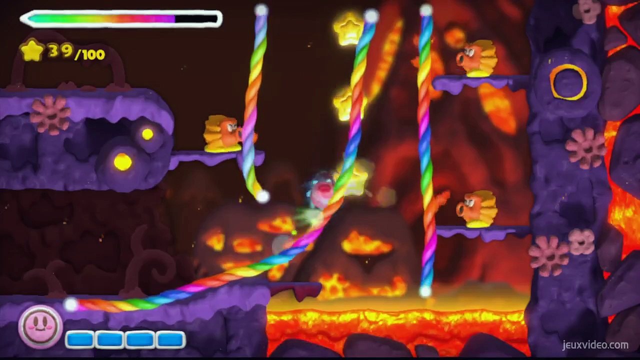 KIRBY SOLUCE(21) - Volcan rouge - Secrets ardents