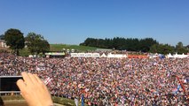 La Marseillaise chantée par le public d'Ernée