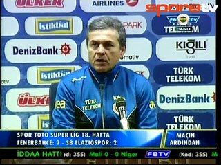 Kocaman: "Oyun bizim için ikinci yarıda başladı." BÖLÜM I