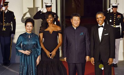 Having a ball! Stunning Michelle Obama and pregnant Priscilla Chan steal the show