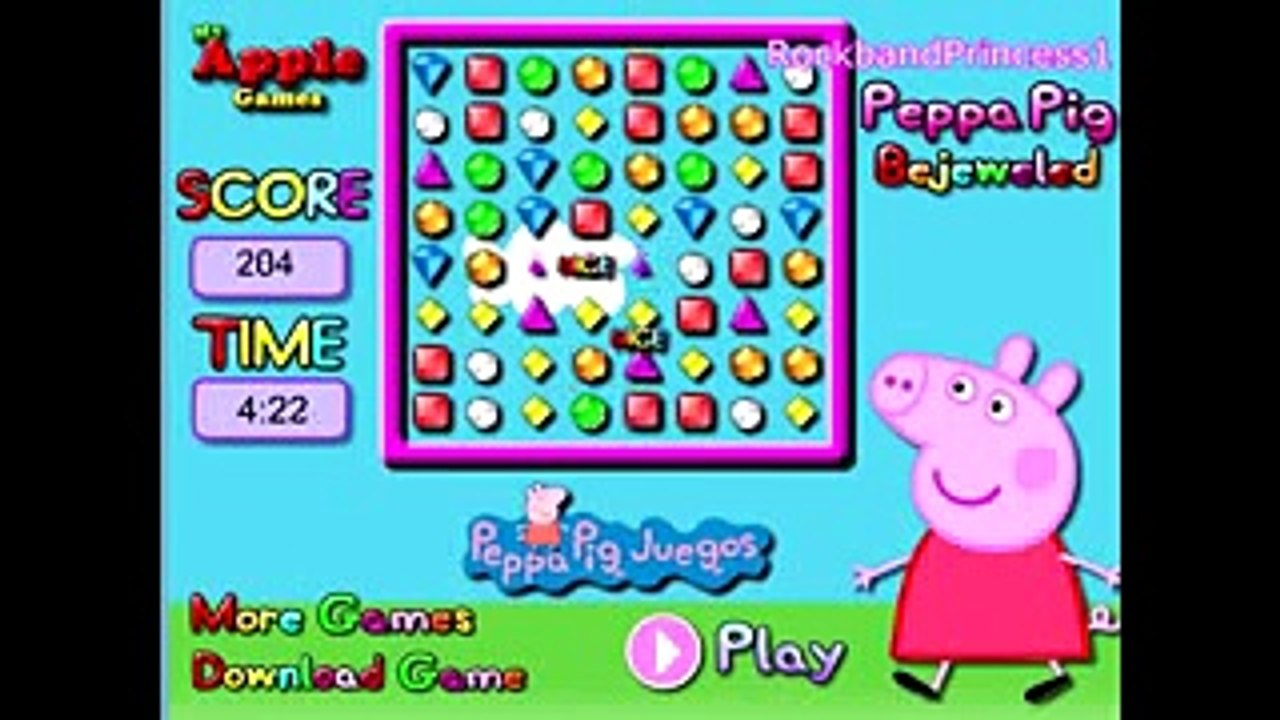 Peppa Pig Games Peppa Pig English Cartoon Video Game Peppa Pig Swimming And Diving Game.mp4