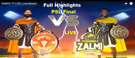 Islamabad United vs Peshawar Zalmi - PSL Final Full Highlights - National Stadium, Karachi - March 25, 2018