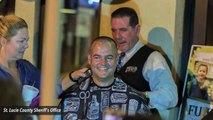Florida Officers Shave Heads To Support Fellow Deputy Battling Cancer
