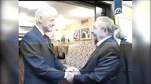 ENCUENTRO EN NUEVA YORK ENTRE RAUL CASTRO Y BILL CLINTON.