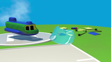 Cartoon Airport! - Build a Cargo HELICOPTER & Learn Numbers Game for Children! [Full Episode]