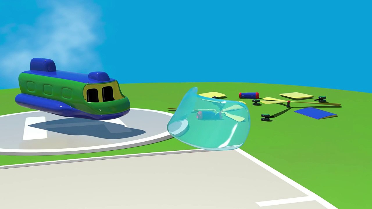 Cartoon Airport! - Build a Cargo HELICOPTER & Learn Numbers Game for Children! [Full Episode]