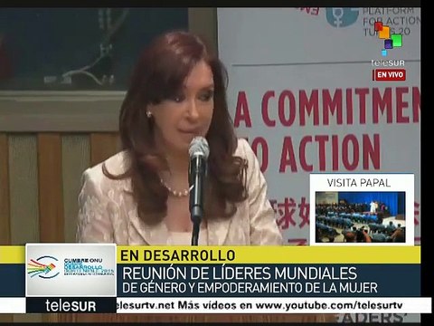 Fernández: Igualdad de Género sólo en un proceso de inclusión social