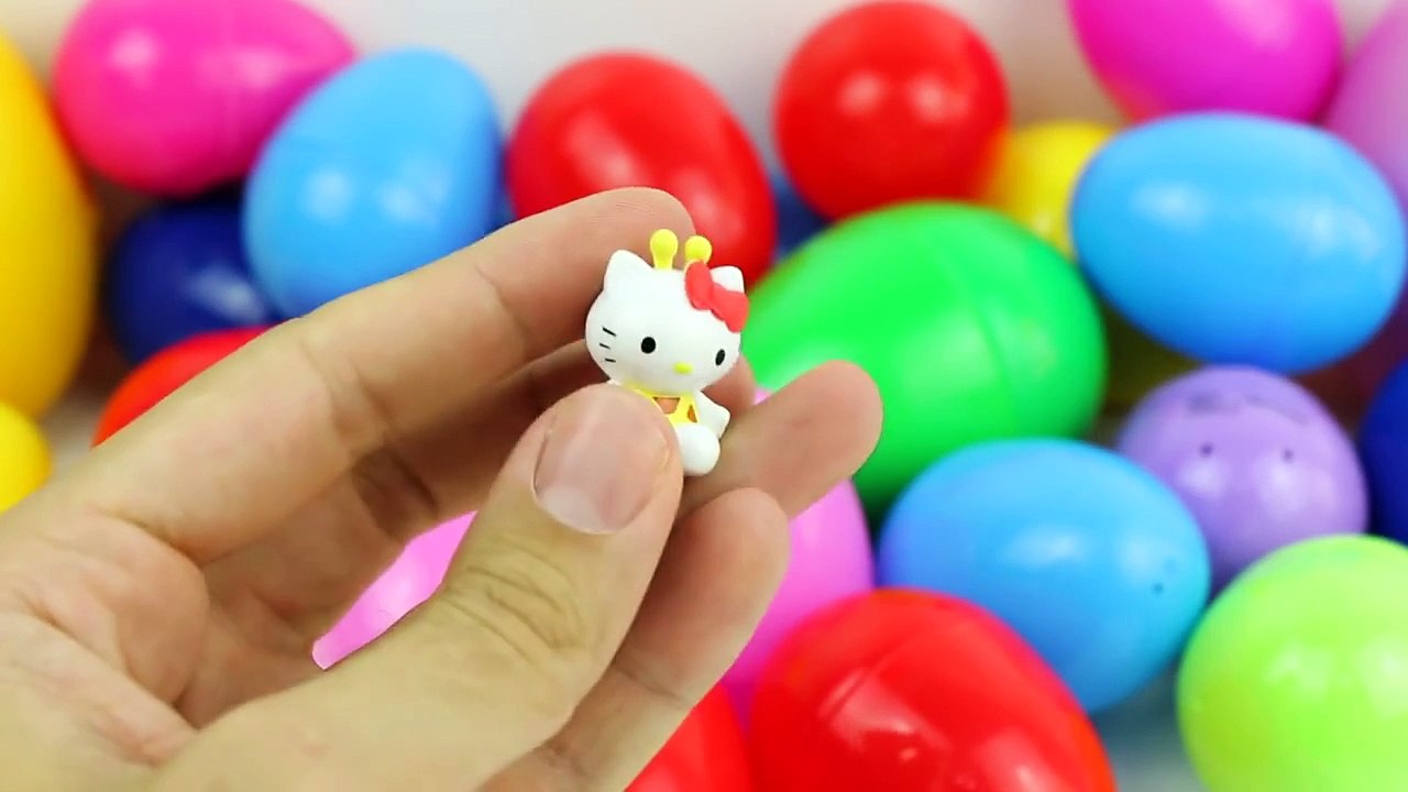30 Surprise Eggs!!! Disney Cars Marvel Spider Man SpongeBob Hello Kitty Party Animals My Best