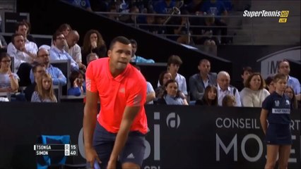 Tsonga J-W. (Fra) vs Simon G. (Fra) Highlights 27.09.2015 ATP - SINGLES: Metz (France)