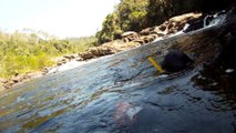 Segredos das águas do Rio Paraibuna, a nascente do Rio, mapeando o fundo do Rio, SP, Serra do Mar, Brasil, 2015