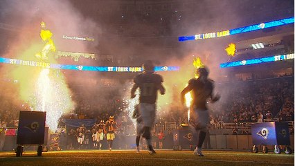 Fireworks burns turf; Steelers-Rams delayed