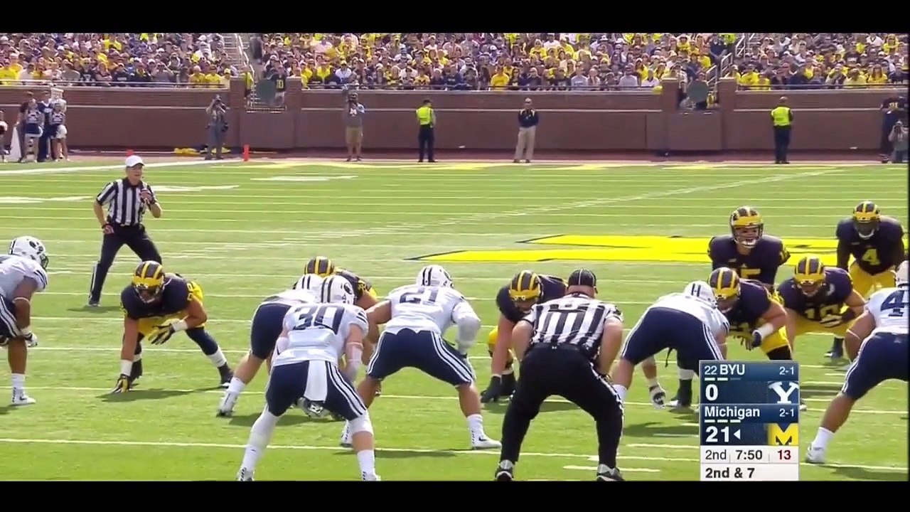 2015 Michigan Offense vs. BYU Every Snap