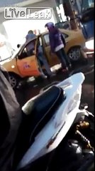 Taxi driver brutally battered in the head with a motorbike helmet