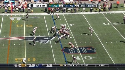 Patriots Rob Gronkowski 21-yard catch and run