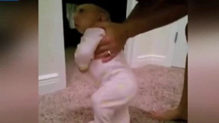 Miracle baby Jaxon Buell shows off his walking and talking