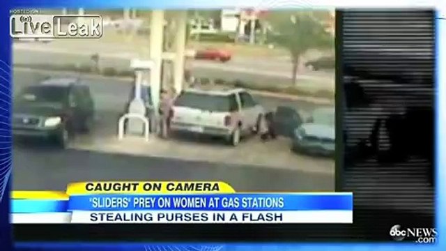 LiveLeak.com - THEFT WARNING: Brazen Thieves Rob You As You Pump Gas
