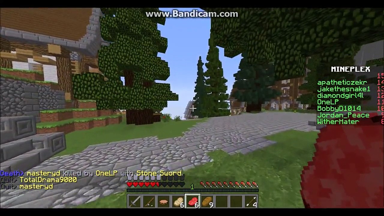 Minecraft Hunger Games #1 Archery Fail W/ apatheticzekrom