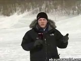 Reporter gets wiped out!
