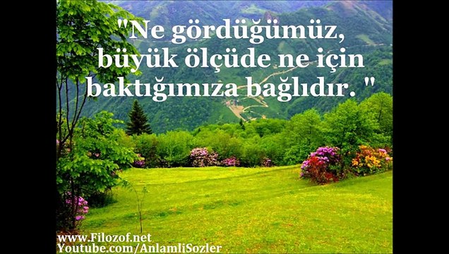 Anlamlı Sözler - Anlamlı Video, En Güzel Felsefi, Manalı Sözler