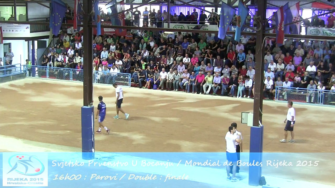 Finale double, Sport Boules, Mondial Seniors, Rijeka 2015
