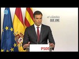 Pedro Sánchez valora las elecciones catalanas y comienza su campaña electoral