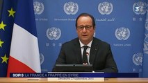 Syrie : la France a mené ses premières frappes