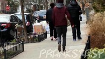 Tripping People in the Hood (PRANKS GONE WRONG) Social Experiment Pranks in the Hood Prank