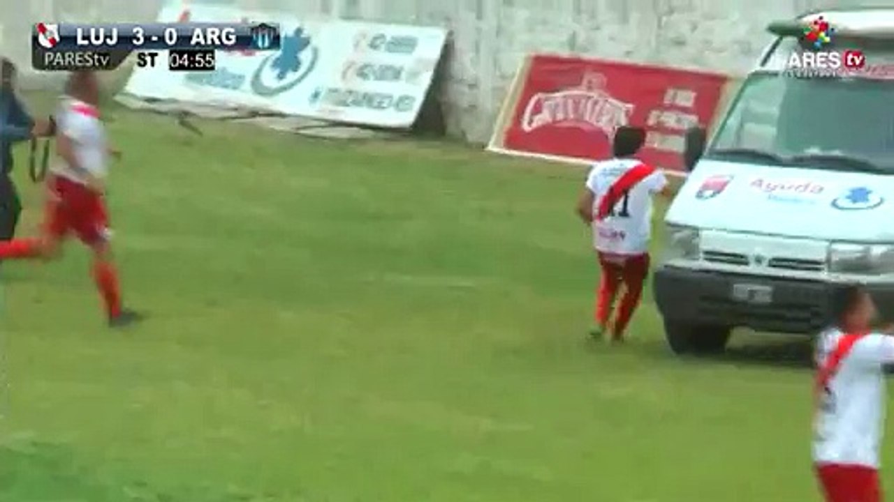 Crazy Goal celebration this season- Argentinian striker jumps in an ambulance, gets booked