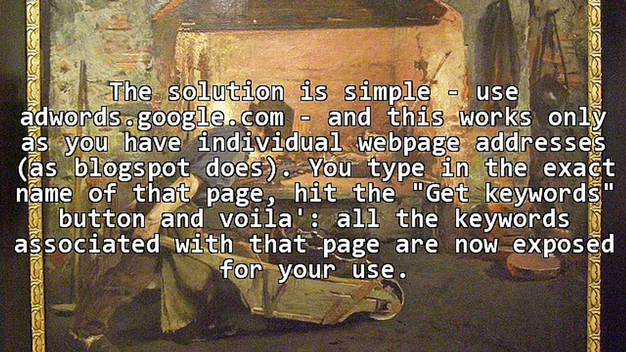 How to find your natural keywords from you blog post and convert it to an article.