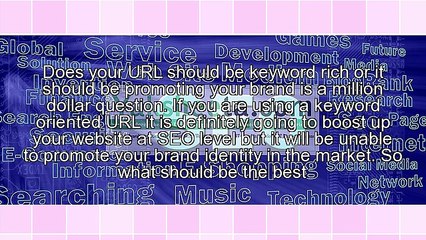 URL is one of the important elements of SEO and affects your Page Rank.