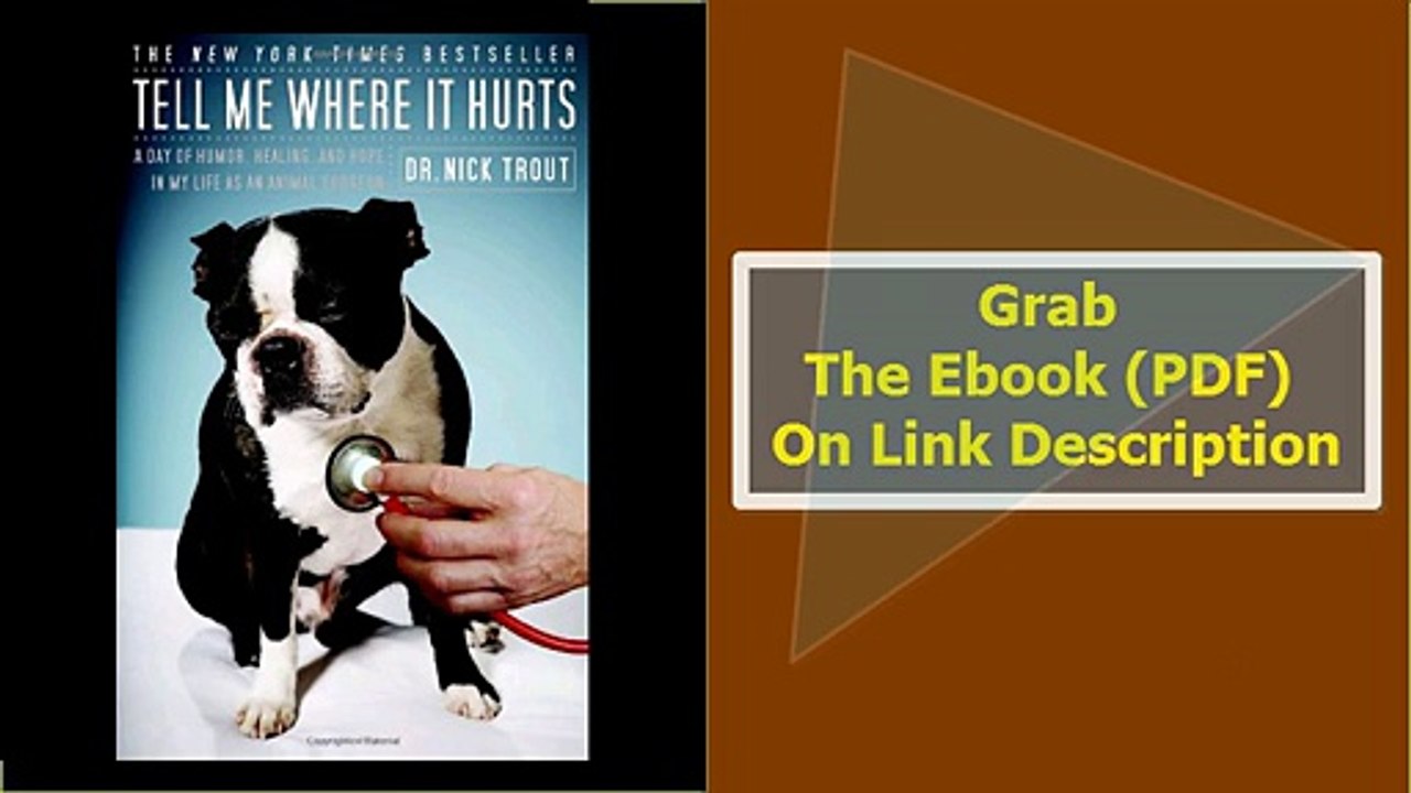 Tell Me Where It Hurts A Day of Humor, Healing, and Hope in My Life a