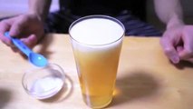 セイキンが泡をビールに吸い込んでみた Seikin Beer Bubble