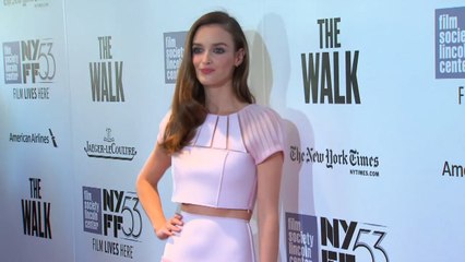 A Stunning Charlotte Le Bon Chats At 'The Walk' Premiere