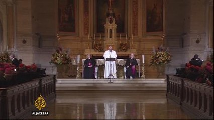 Pope says 'God weeps' for sex abuse of children