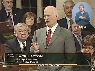 NDP: Jack Layton on retirement security through the Canada Pension Plan