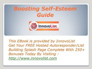 Boosting Self-Esteem Guide